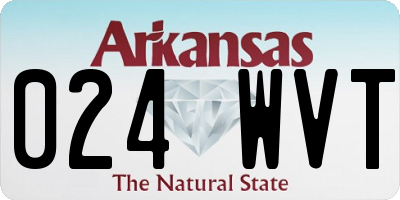 AR license plate 024WVT