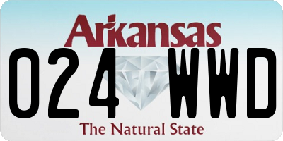 AR license plate 024WWD