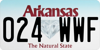 AR license plate 024WWF