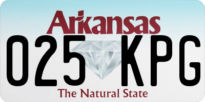 AR license plate 025KPG