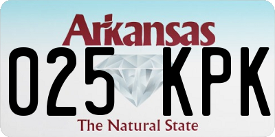 AR license plate 025KPK