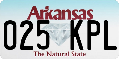 AR license plate 025KPL