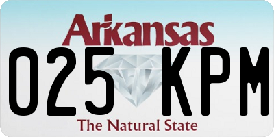 AR license plate 025KPM