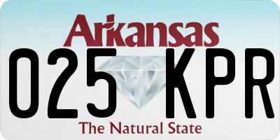 AR license plate 025KPR