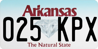 AR license plate 025KPX