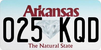 AR license plate 025KQD