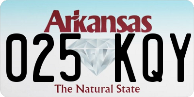 AR license plate 025KQY