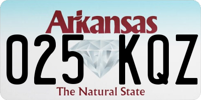 AR license plate 025KQZ