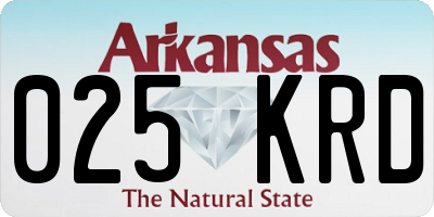 AR license plate 025KRD