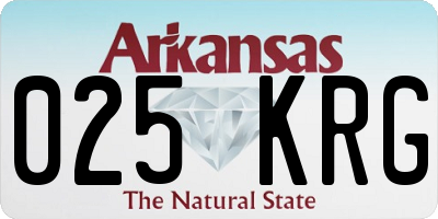 AR license plate 025KRG