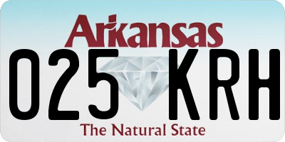 AR license plate 025KRH