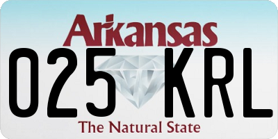 AR license plate 025KRL