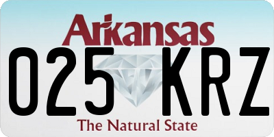 AR license plate 025KRZ