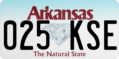 AR license plate 025KSE