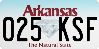 AR license plate 025KSF