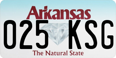 AR license plate 025KSG