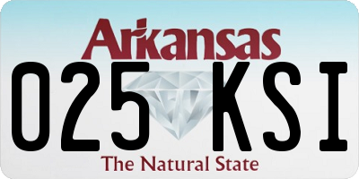 AR license plate 025KSI