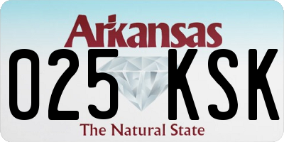 AR license plate 025KSK