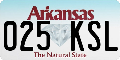 AR license plate 025KSL