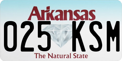 AR license plate 025KSM