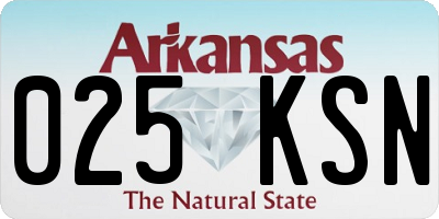 AR license plate 025KSN
