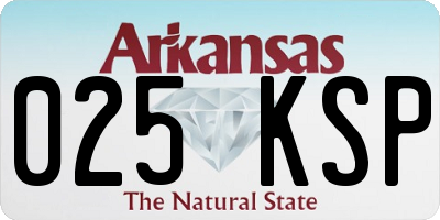 AR license plate 025KSP