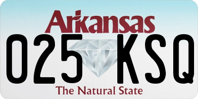 AR license plate 025KSQ