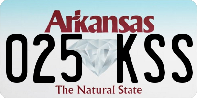 AR license plate 025KSS