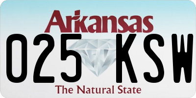 AR license plate 025KSW
