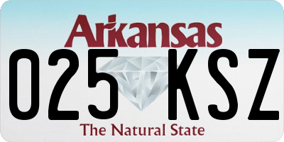 AR license plate 025KSZ
