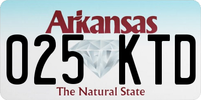 AR license plate 025KTD