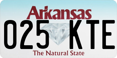 AR license plate 025KTE
