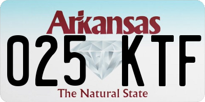 AR license plate 025KTF