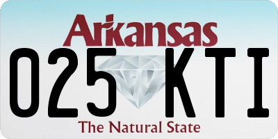 AR license plate 025KTI
