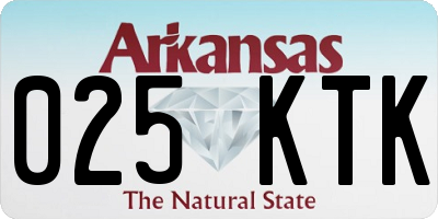 AR license plate 025KTK