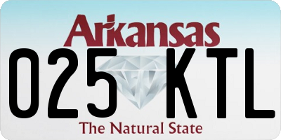 AR license plate 025KTL