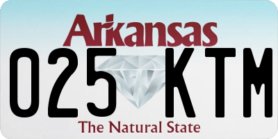 AR license plate 025KTM