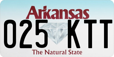 AR license plate 025KTT