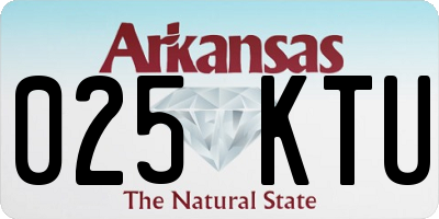 AR license plate 025KTU
