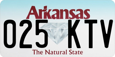 AR license plate 025KTV
