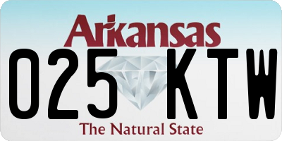 AR license plate 025KTW
