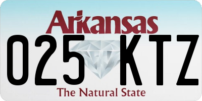 AR license plate 025KTZ