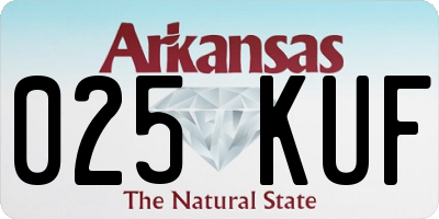 AR license plate 025KUF