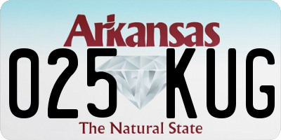 AR license plate 025KUG