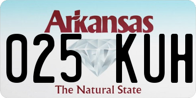 AR license plate 025KUH