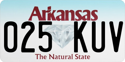AR license plate 025KUV