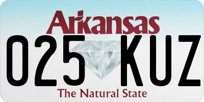 AR license plate 025KUZ