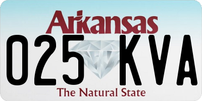 AR license plate 025KVA