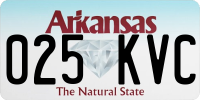 AR license plate 025KVC