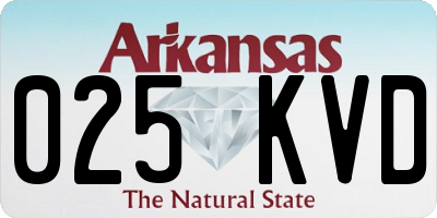 AR license plate 025KVD